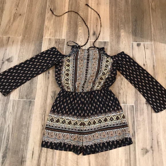 Charlotte Russe Pants - NWT cold shoulder romper